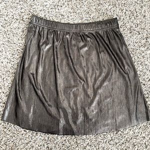 Silver mini skirt- brand new